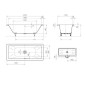 Kaldewei Avantgarde - Baignoire Conoduo 735, 2000x1000 mm, blanc 235300010001 Kaldewei Avantgarde - Baignoire Conoduo 735, 2000x1000 mm, blanc 235300010001