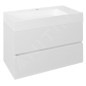 Sapho Odetta - Meuble lavabo, 820x500x435 mm, 2 tiroirs, blanc brillant DT085-3030 Sapho Odetta - Meuble lavabo, 820x500x435 mm, 2 tiroirs, blanc brillant DT085-3030