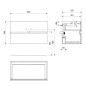 Sapho Odetta - Meuble lavabo, 820x500x435 mm, 2 tiroirs, blanc brillant DT085-3030 Sapho Odetta - Meuble lavabo, 820x500x435 mm, 2 tiroirs, blanc brillant DT085-3030