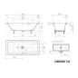 Kaldewei Avantgarde - Baignoire Conoduo 733, 1800x800 mm, Perl-Effect, blanc 235100013001