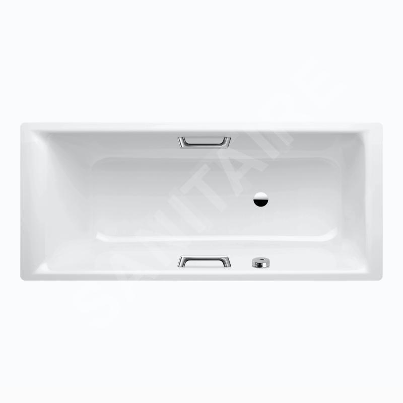 Kaldewei Ambiente - Baignoire rectangulaire Puro Star 658, 1700x750 mm, avec trous pour poignées, Perl-Effect, trop-plein Kaldewei Ambiente - Baignoire rectangulaire Puro Star 658, 1700x750 mm, avec trous pour poignées, Perl-Effect, trop-plein
