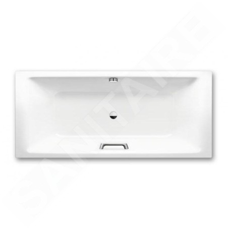 Kaldewei Ambiente - Baignoire rectangulaire Puro Duo 663, 1700x750 mm, trous pour poignées, blanc 266310110001