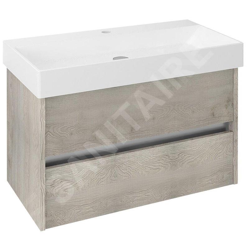 Sapho Nirona - Meuble-vasque 820x515x430 mm, chêne Mocca NR085-1212 Sapho Nirona - Meuble-vasque 820x515x430 mm, chêne Mocca NR085-1212