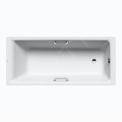Kaldewei Ambiente - Baignoire rectangulaire Puro Star 698, 1900x900 mm, avec trous pour poignées, blanc 259800010001