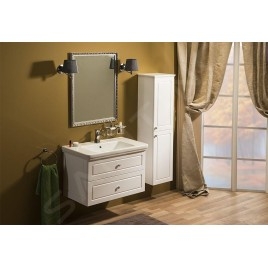Sapho Violeta - Meuble avec lavabo, 830x520x460 mm, 2 tiroirs, blanc VI090-3131