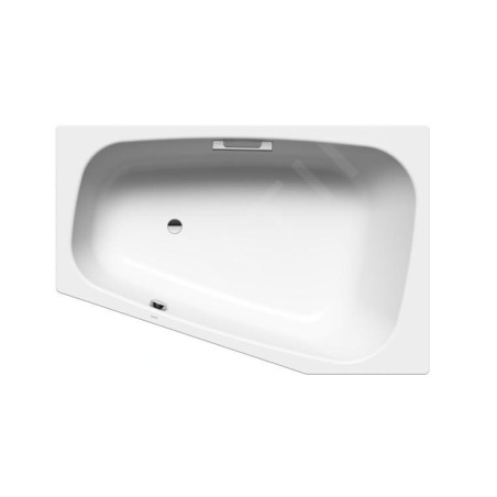 Kaldewei Avantgarde - Baignoire Plaza Duo 192, gauche, 1800x1200 mm, avec trous pour les poignées, effet Perl, blanc