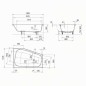 Kaldewei Avantgarde - Baignoire Plaza Duo 192, gauche, 1800x1200 mm, avec trous pour les poignées, effet Perl, blanc Kaldewei Avantgarde - Baignoire Plaza Duo 192, gauche, 1800x1200 mm, avec trous pour les poignées, effet Perl, blanc