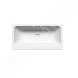 Kaldewei Avantgarde - Baignoire rectangulaire Asymmetric Duo 744, 1900x1000 mm, avec trous pour les poignées, effet Perl, blanc