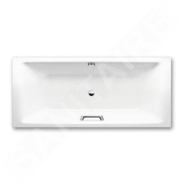 Kaldewei Ambiente - Baignoire rectangulaire Puro Duo 665, 1900x900 mm, trous pour poignées, effet Perl, blanc 266510113001