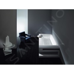 Kaldewei Avantgarde - Baignoire rectangulaire Asymmetric Duo 744, 1900x1000 mm, avec trous pour poignées, blanc 274410110001