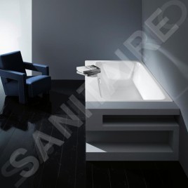 Kaldewei Avantgarde - Baignoire rectangulaire Asymmetric Duo 744, 1900x1000 mm, Perl-Effect, blanc 274400013001