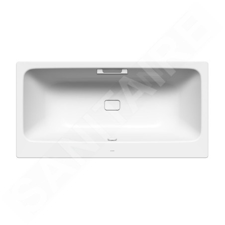 Kaldewei Avantgarde - Baignoire rectangulaire Asymmetric Duo 740, 1700x800 mm, avec trous pour les poignées, blanc 274010110001