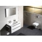 Sapho Wave - Meuble lavabo 900x450x480 mm, gauche, 2 tiroirs, blanc/chêne argenté WA092-3011 Sapho Wave - Meuble lavabo 900x450x480 mm, gauche, 2 tiroirs, blanc/chêne argenté WA092-3011