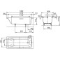 Kaldewei Advantage - Baignoire rectangulaire Cayono 751, 1800x800 mm, blanc 275134010001 Kaldewei Advantage - Baignoire rectangulaire Cayono 751, 1800x800 mm, blanc 275134010001