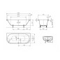 Kaldewei Avantgarde - Centro Duo 2 131, 1700x750 mm, avec trous pour les poignées, blanc 283110110001 Kaldewei Avantgarde - Centro Duo 2 131, 1700x750 mm, avec trous pour les poignées, blanc 283110110001
