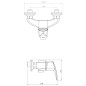 Novaservis Metalia 56 - Robinetterie de douche murale avec pommeau de douche, chrome 56060,0 Novaservis Metalia 56 - Robinetterie de douche murale avec pommeau de douche, chrome 56060,0