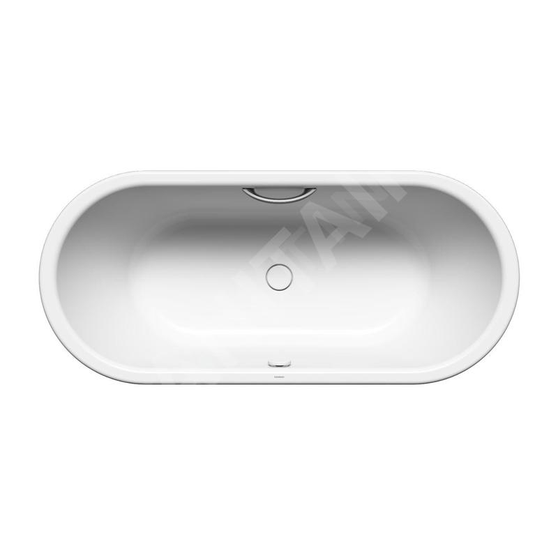 Kaldewei Avantgarde - Centro Duo Oval 128, 1800x800 mm, avec trous pour les poignées, Perl-Effect, blanc 282810113001