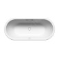 Kaldewei Avantgarde - Centro Duo Oval 128, 1800x800 mm, avec trous pour les poignées, Perl-Effect, blanc 282810113001
