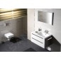 Sapho Wave - Meuble lavabo, 900x450x480 mm, droite, 2 tiroirs, blanc/mali wenge WA093-3021 Sapho Wave - Meuble lavabo, 900x450x480 mm, droite, 2 tiroirs, blanc/mali wenge WA093-3021