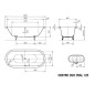Kaldewei Avantgarde - Centro Duo Oval 128, 1800x800 mm, blanc 282800010001 Kaldewei Avantgarde - Centro Duo Oval 128, 1800x800 mm, blanc 282800010001