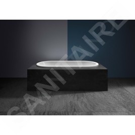 Kaldewei Avantgarde - Baignoire Centro Duo Oval 128, 1800x800 mm, avec trous pour les poignées, antidérapante, blanche