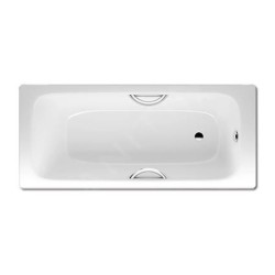 Kaldewei Advantage - Baignoire rectangulaire Cayono Star 755, 1700x700 mm, avec trous pour poignées, antidérapant sur toute la