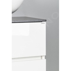 Sapho Odetta - Meuble-vasque, 950x500x435 mm, 2 tiroirs, blanc brillant DT100-3030
