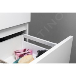 Sapho Odetta - Meuble-vasque, 950x500x435 mm, 2 tiroirs, blanc brillant DT100-3030