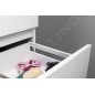 Sapho Odetta - Meuble-vasque, 950x500x435 mm, 2 tiroirs, blanc brillant DT100-3030 Sapho Odetta - Meuble-vasque, 950x500x435 mm, 2 tiroirs, blanc brillant DT100-3030