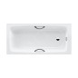 Kaldewei Advantage - Baignoire rectangulaire Cayono Star 754, 1600x700 mm, avec trous pour poignées, effet Perl, blanc Kaldewei Advantage - Baignoire rectangulaire Cayono Star 754, 1600x700 mm, avec trous pour poignées, effet Perl, blanc