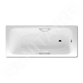 Kaldewei Advantage - Baignoire rectangulaire Cayono Star 755, 1700x700 mm, avec trous pour poignées, antidérapant sur toute la