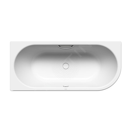 Kaldewei Avantgarde - Baignoire Centro Duo 1 droite 130, 1700x750 mm, avec trous pour les poignées, antidérapant, blanc