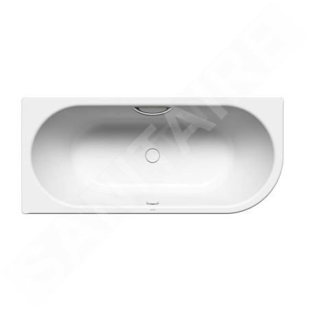 Kaldewei Avantgarde - Baignoire Centro Duo 1 droite 130, 1700x750 mm, avec trous pour les poignées, Perl-Effect, blanc