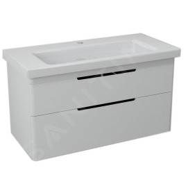 Sapho Ella - Meuble lavabo, 957x500x428 mm, 2 tiroirs, blanc EL100-3030