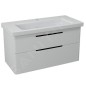 Sapho Ella - Meuble lavabo, 957x500x428 mm, 2 tiroirs, blanc EL100-3030 Sapho Ella - Meuble lavabo, 957x500x428 mm, 2 tiroirs, blanc EL100-3030