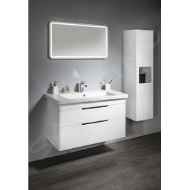 Sapho Ella - Meuble lavabo, 957x500x428 mm, 2 tiroirs, blanc EL100-3030