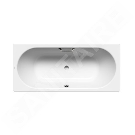 Kaldewei Ambiente - Baignoire rectangulaire Classic Duo 105, 1700x700 mm, trous pour poignées, Perl-Effect, blanc 290510113001