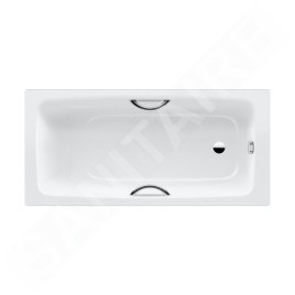 Kaldewei Advantage - Baignoire Cayono Star 753, 1500x700 mm, avec trous pour poignées, effet Perl, blanc 275300013001
