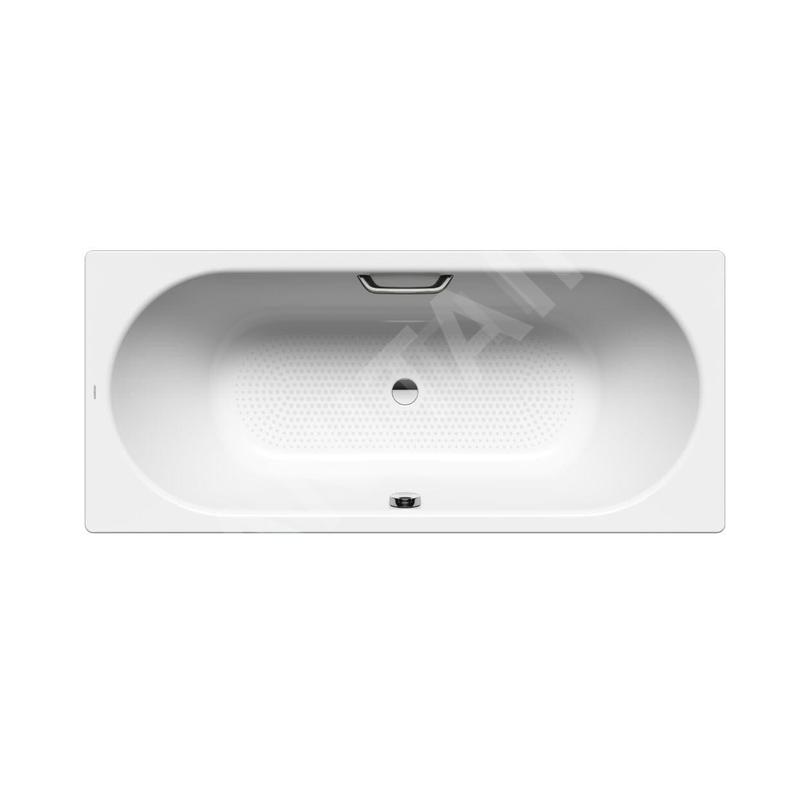 Kaldewei Ambiente - Baignoire rectangulaire Classic Duo 103, 1600x700 mm, avec trous pour les poignées, antidérapante sur toute Kaldewei Ambiente - Baignoire rectangulaire Classic Duo 103, 1600x700 mm, avec trous pour les poignées, antidérapante sur toute