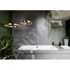 Kaldewei Ambiente - Baignoire rectangulaire Classic Duo 103, 1600x700 mm, avec trous pour les poignées, antidérapante sur toute