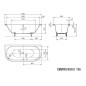 Kaldewei Avantgarde - Centro Duo 2 135, 1800x800 mm, blanc 283500010001 Kaldewei Avantgarde - Centro Duo 2 135, 1800x800 mm, blanc 283500010001