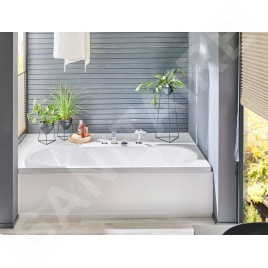 Kaldewei Avantgarde - Baignoire Centro Duo 133, 1800x800 mm, trous pour poignées, antidérapant, blanc 283310220001
