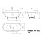 Kaldewei Ambiente - Baignoire Classic Duo Oval 113, 1700x750 mm, avec trous pour les poignées, antidérapant sur toute la Kaldewei Ambiente - Baignoire Classic Duo Oval 113, 1700x750 mm, avec trous pour les poignées, antidérapant sur toute la