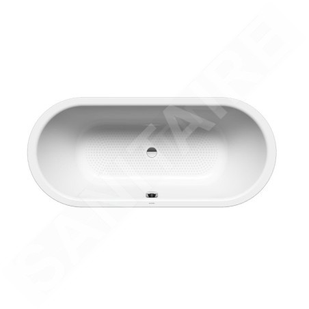 Kaldewei Ambiente - Baignoire Classic Duo Oval 116, 1700x700 mm, antidérapante sur toute la largeur, effet Perl, blanc