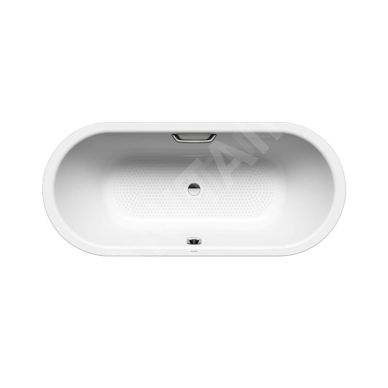 Kaldewei Ambiente - Baignoire Classic Duo Oval 116, 1700x700 mm, avec trous pour les poignées, antidérapante sur toute la