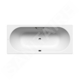 Kaldewei Ambiente - Baignoire rectangulaire Classic Duo 110, 1800x800 mm, avec trous pour les poignées, antidérapante, blanche