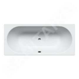 Kaldewei Ambiente - Baignoire rectangulaire Classic Duo 110, 1800x800 mm, antidérapante sur toute la largeur, effet Perl, blanc