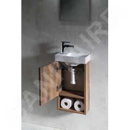 Sapho Latus - Meuble lavabo, 300x530x165 mm, chêne Mocca LT711-1212