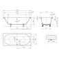 Kaldewei Ambiente - Baignoire rectangulaire Classic Duo 107, 1700x750 mm, avec trous pour les poignées, effet Perl, blanc Kaldewei Ambiente - Baignoire rectangulaire Classic Duo 107, 1700x750 mm, avec trous pour les poignées, effet Perl, blanc