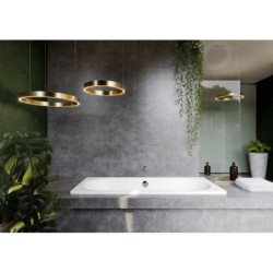 Kaldewei Ambiente - Baignoire rectangulaire Classic Duo 107, 1700x750 mm, avec trous pour poignée, antidérapant sur toute la